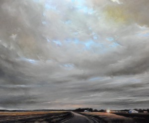 Jennifer Homan, Meandering Skies, pastel, 2014, collection of the artist