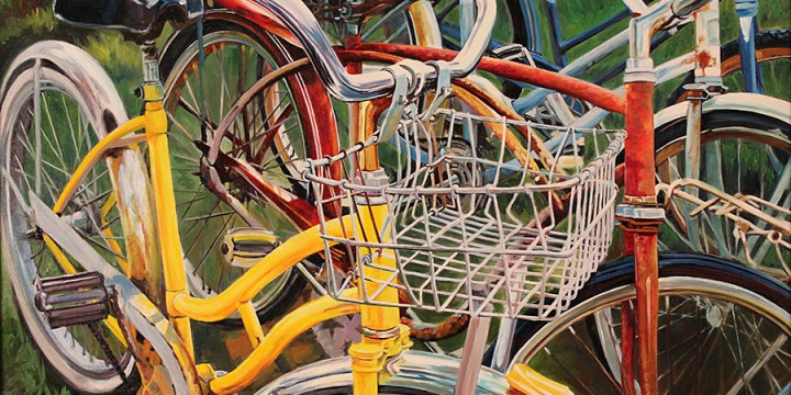 Katrina Methot-Swanson, Vintage Bicycles, oil
