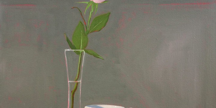 Carol Ronin Thompson, Pink Rose, oil on canvas