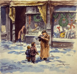 Grant Reynard, Christmas Music #2, watercolor, n.d.