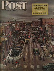 John Falter, The Saturday Evening Post, December 21, 1946, magazine cover, 1946