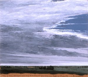 Keith Jacobshagen, North of Crab Orchard, oil, 1985