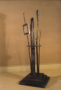 Richard Helzer, Temple of Dreams, hammered lead over wood,1989