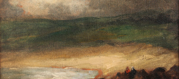Robert Henri, A Concarneau Beach (Coast Scene), oil on linen or canvas, 1899, 19 × 24"
