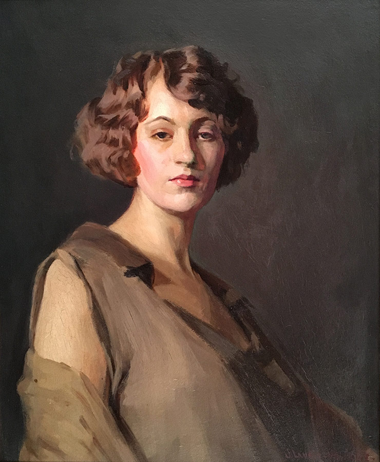 J. Laurie Wallace, Portrait of a Woman, oil, n.d.