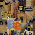 Leonard Thiesson, Stockholm Synthesis, oil on panel, 1937