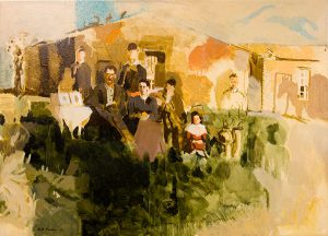 David Routon, Sodhouse Family, oil on canvas, n.d.