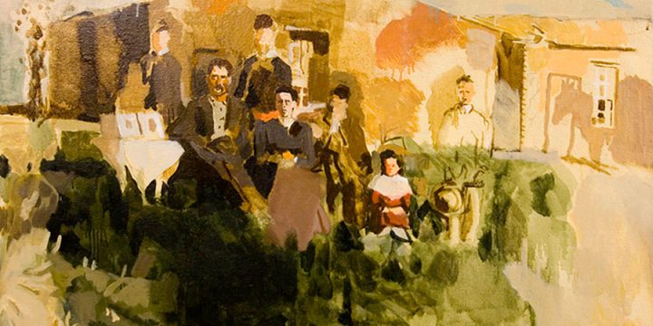 David Routon, Sodhouse Family, oil on canvas, n.d.
