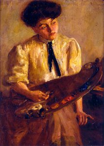 Alice Cleaver, Girl with Palette, oil, n.d.