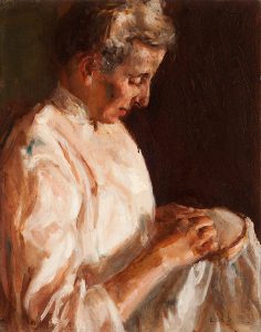 Alice Cleaver, Aunt Nettie, oil on linen, n.d.