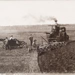 Solomon D. Butcher, Radford and sons plowing near Newark, Kearney County, Nebraska, 1910, black & white photograph (from glass plate negative in the Nebraska State Historical Society Collection) c. 1982-1984
