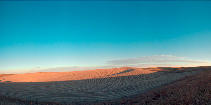 John Spence, Landscape Series: Cedar County, Nebraska, November 20, 2013, silver halide color photograph, 2013