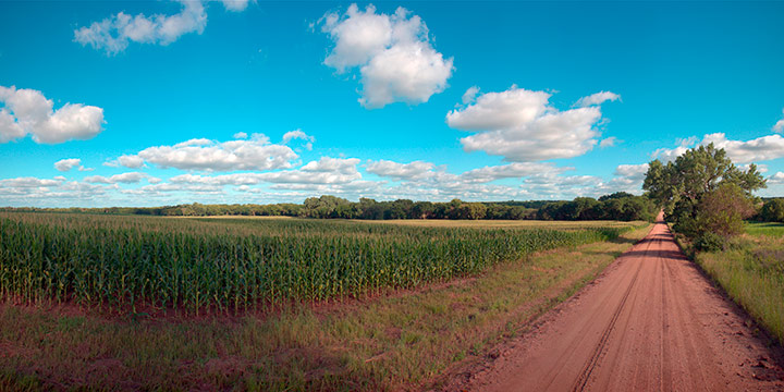 John Spence, Landscape Series: Gage County, Nebraska, July 19, 2015, silver halide color photograph, 2015