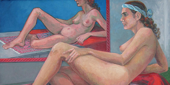 Elizabeth Quinton, Resting Nude, oil on canvas, n.d.