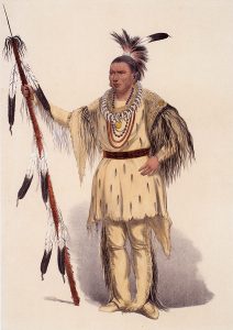 George Catlin, Catlin's North American Indian Portfolio, Joc-O-Sot (The Walking Bear, A Sauk Chief from the Upper Missouri, U.S.Am.), lithograph, c. 1844