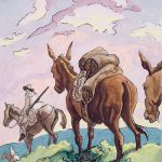 Thomas Hart Benton, Pack Mule, gouache, ink, 1945