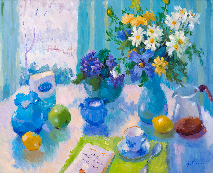 Ann Covalciuc, April Bouquet, oil on canvas, c. 1989