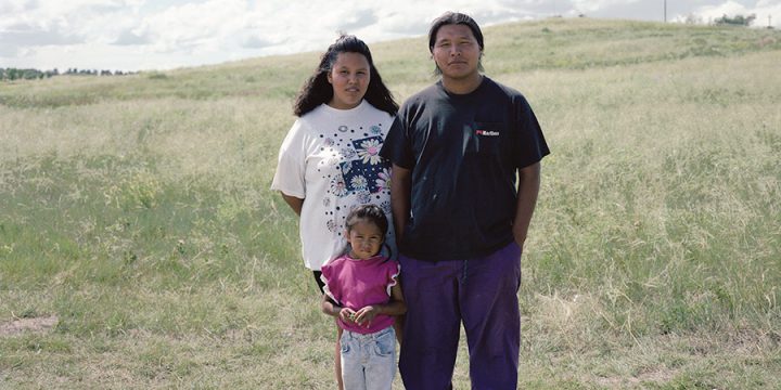 Peter Brown, Wounded Knee, South Dakota, 1993  (Michael Bear Robe and Family), chromogenic color light jet print (edition of 25), 2005