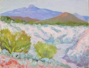 Robert F. Gilder, Desert and Hills, oil on board, n.d.