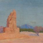 Robert F. Gilder, Desert Rock Formation, oil on board, n.d.