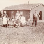 Solomon D. Butcher, Albert Schaffer, east Custer County, Nebraska 1888, black & white photograph