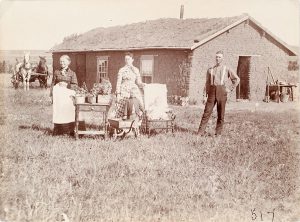 Solomon D. Butcher, Albert Schaffer, east Custer County, Nebraska 1888, black & white photograph