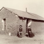 Solomon D. Butcher, Southwest Custer County, Nebraska 1892 (young couple), black & white photograph c. 1892