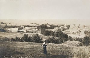 ,Solomon D. Butcher Ranch Scene in Central Nebr., postcard with original black & white photograph, c. 1908