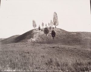 Solomon D. Butcher, Lookout Point in Cherry County, Nebraska, near the Snake River, n.d. (altered), black & white photograph (from glass plate negative in the Nebraska State Historical Society Collection), c. 1982-1984