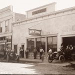 "Auto Livery" of G. W. Parr, dealer in Overland Automobiles. Merna, Custer County, Nebraska, c. 1910