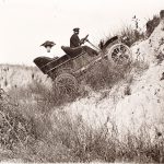 Solomon D. Butcher, Dr. Kirby's new car, near Kearney, Buffalo County, Nebraska, 1911, black & white photograph (from glass plate negative in the Nebraska State Historical Society Collection) c. 1982-1984