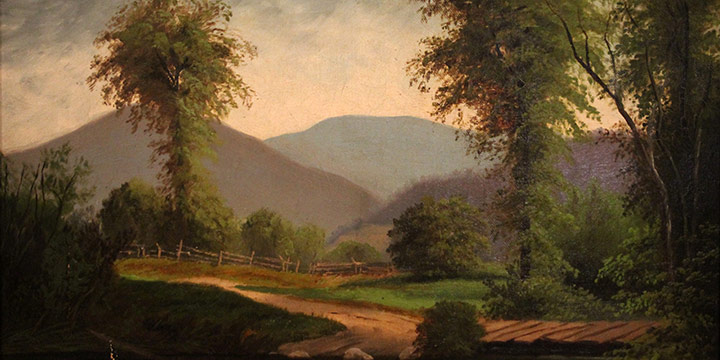 Henry Howard Bagg, Mountain Landscape, oil on canvas, c. 1898