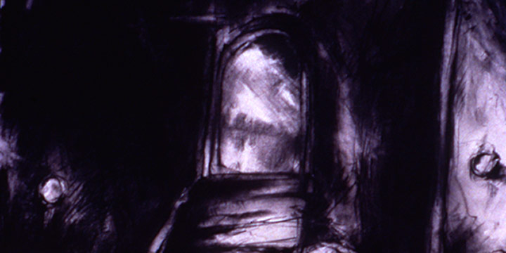 Dan Howard, Entrance to the Interior, charcoal, graphite on paper, 1994