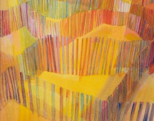 Myra Biggerstaff, Fire Island Fences I, The Maze, pastel, watercolor, n.d.