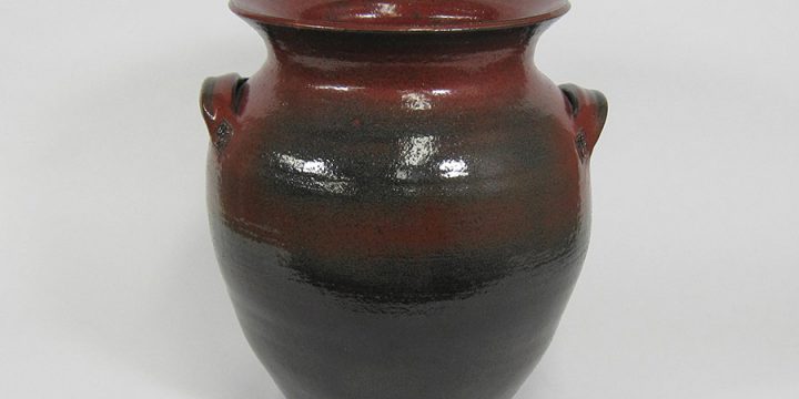 Kevin McNichols, Iron Red Vase, clay, c. 1999