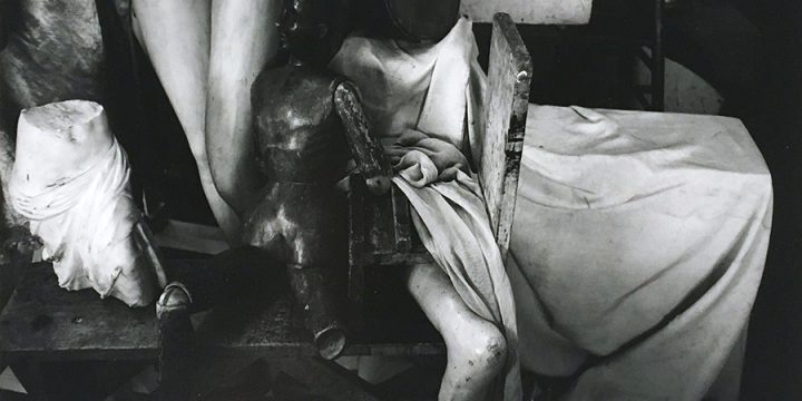 Peter Worth, A Studio Still Life "Set-up", black & white photograph, n.d.