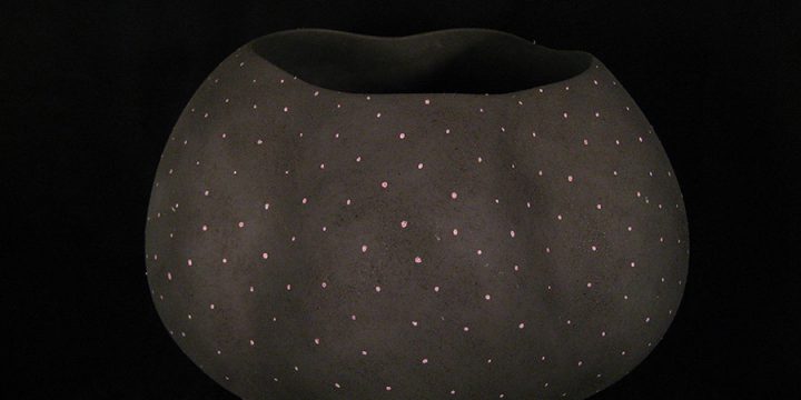 Jacquie Stevens, Untitled (black with pink dots), ceramic, 2005