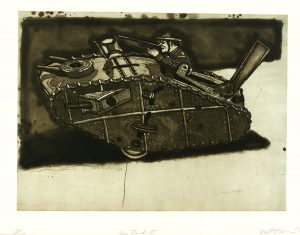 Robert Weaver, Toy Tank II, etching (14/20), 1978