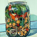 Robert Weaver, Jalapeno Peppers, oil on canvas, 1976