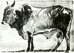 Robert Weaver, Brahma Bull, lithograph (State I, 4/10), 1972