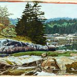 Robert Weaver, Vinal Haven, Maine, oil on paper, 1983