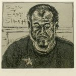 Robert Weaver, Ray “the Sheriff” E. George, two-color etching (5/10), 1982