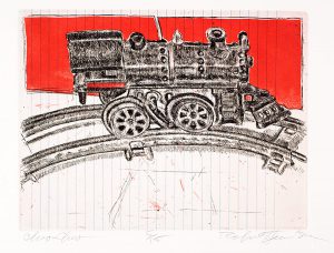 Robert Weaver, Johnnie’s Toys - Choo-Choo Train, three color etching (5/15), 1982