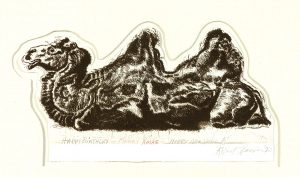 Robert Weaver, Camel, etching, 1973