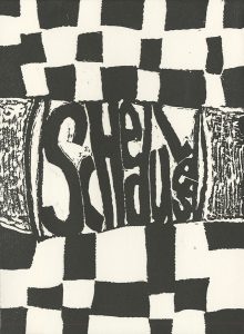 Sharon Booma, The Book of Bad Things-Volume 1, Women - Schedules, artist book: linocut (1/4), 1998