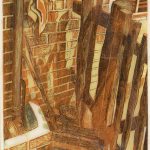Leonard Thiessen, Poislands, Worcs, engraving, wood block (artist's proof), 1949