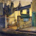 Leonard Thiessen, Portobello Road, oil on canvas, 1949