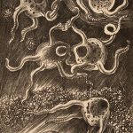 Leonard Thiessen, Untitled (amoeba), lithograph (A/P), c. 1951