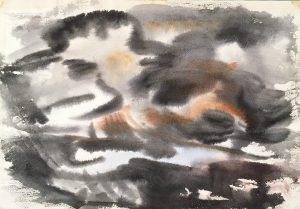 Freda Spaulding, Storm, watercolor n.d