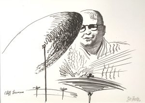 John Falter, Jazz from Life - Cliff Leeman, lithograph, 1971